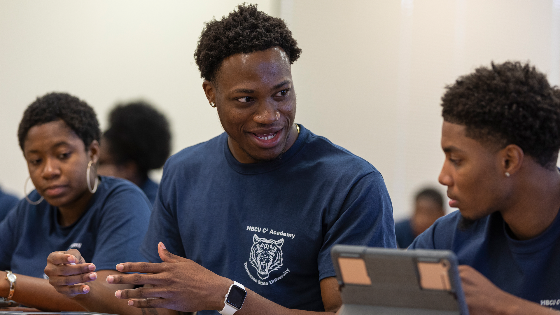 Participants in Apple's HBCU coding program