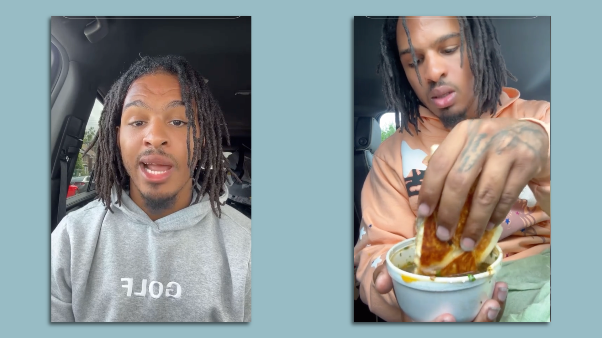 Screenshots from Keith Lee's TikTok (@Keith_Lee125)