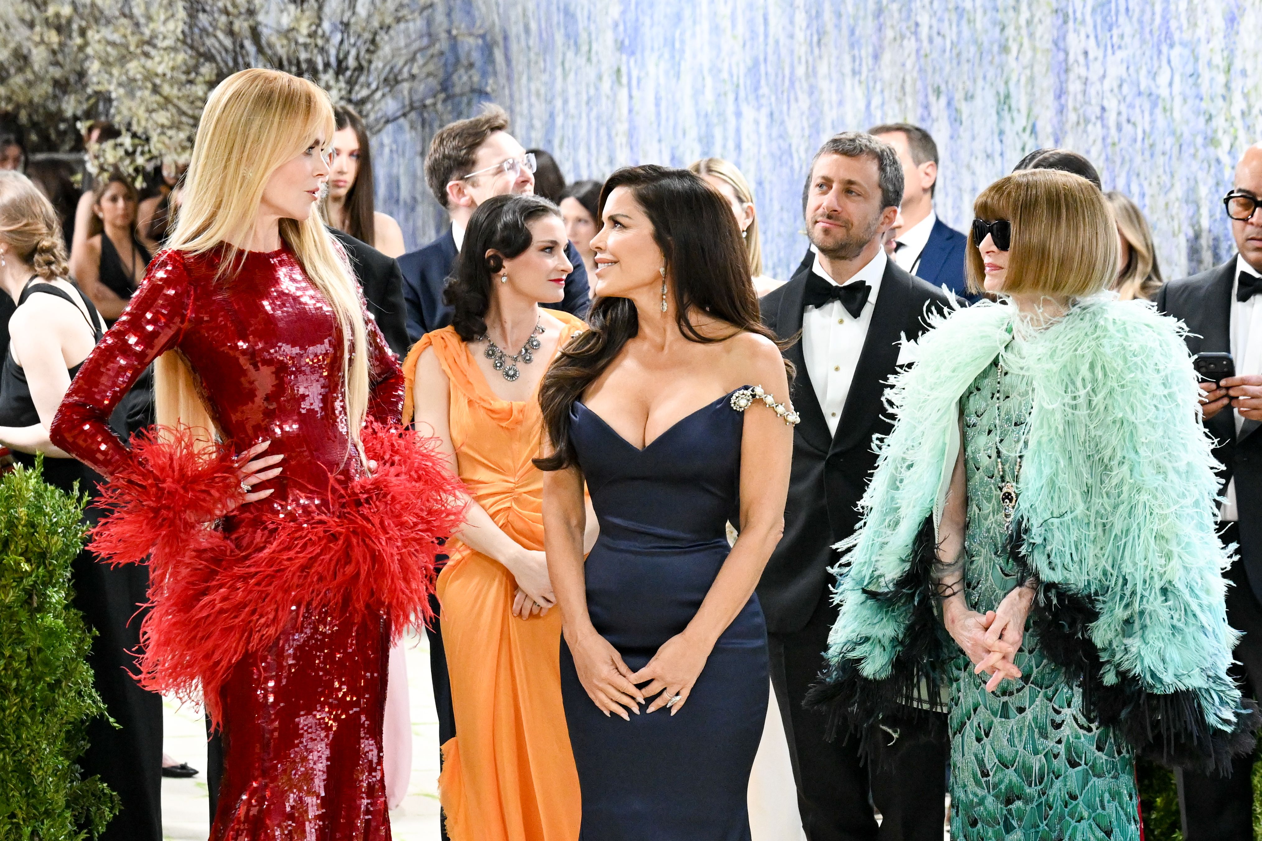 Nicole Kidman, Lauren Sánchez Bezos and Anna Wintour at The 2026 Met Gala Celebrating "Costume Art" held at The Metropolitan Museum of Art.