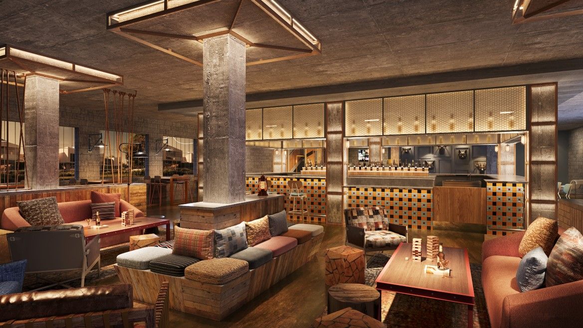 rendering of Moxy interior