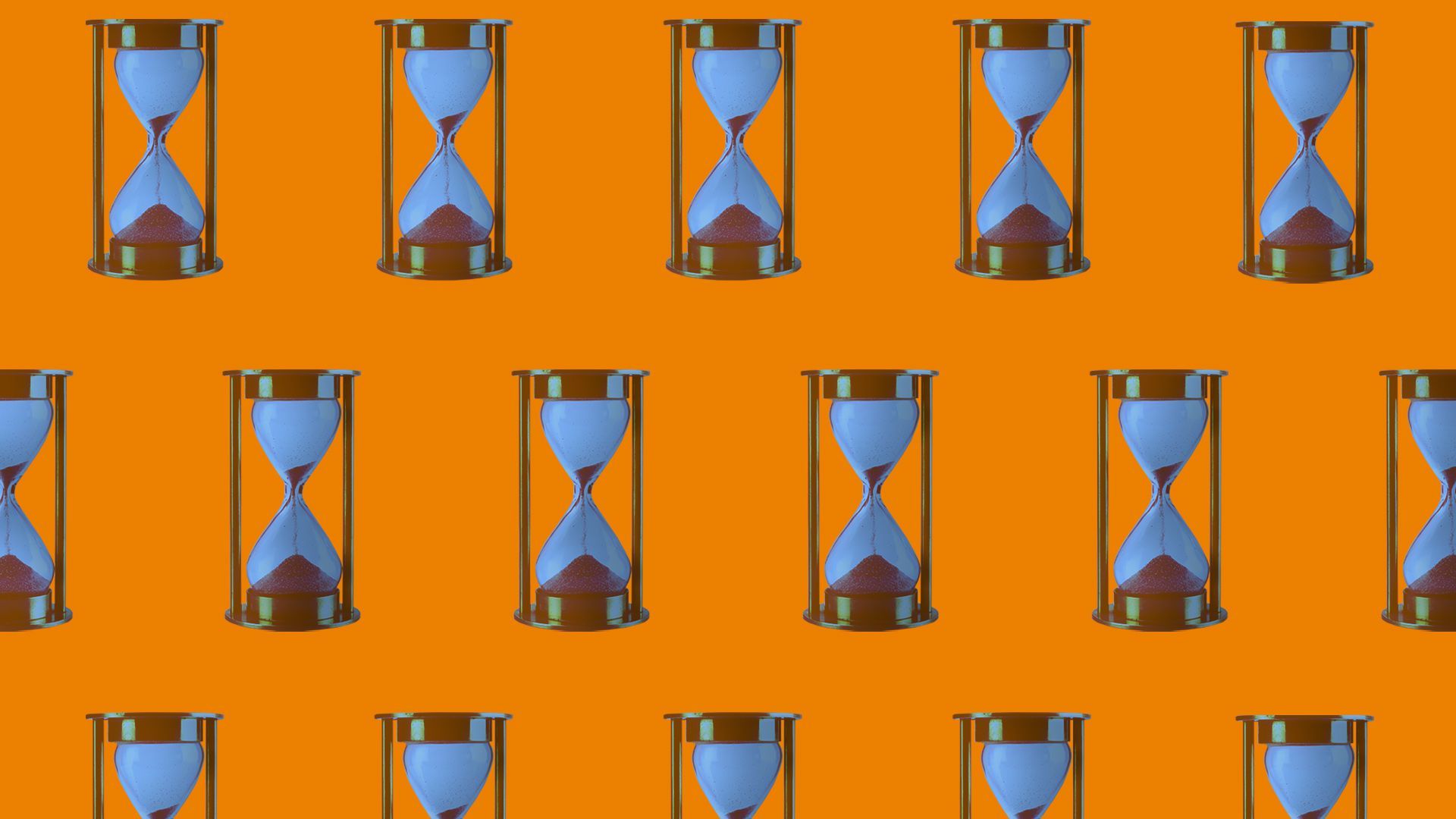 Illustration of a pattern of hourglasses 