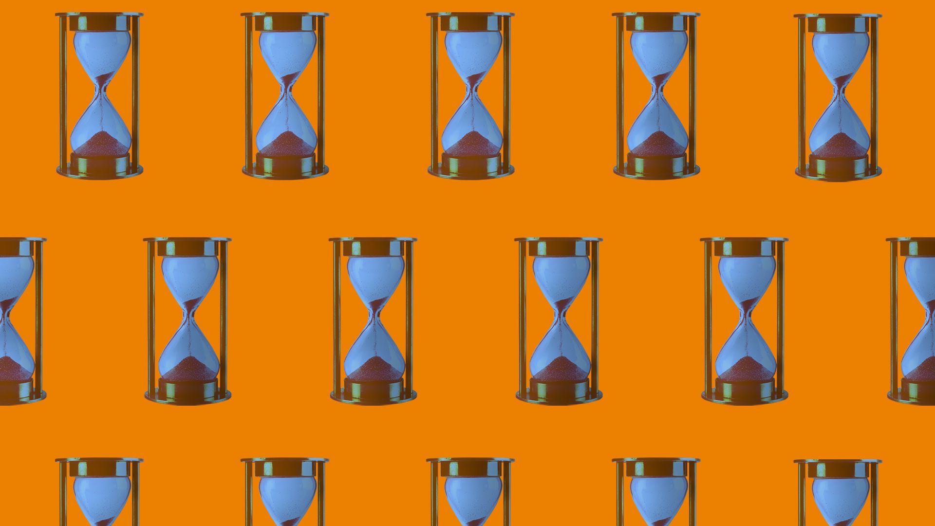 Illustration of a pattern of hourglasses