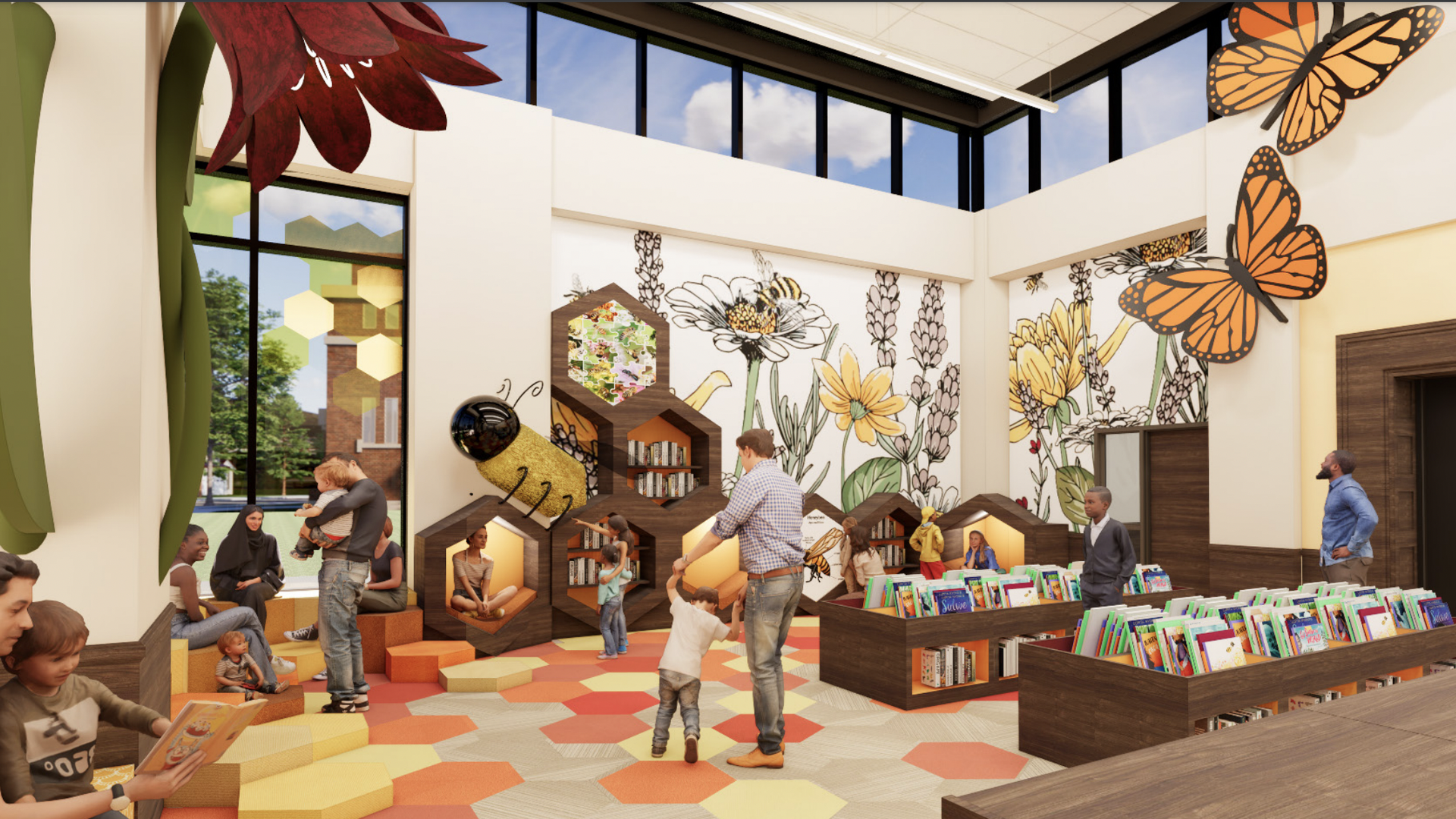 children's room library