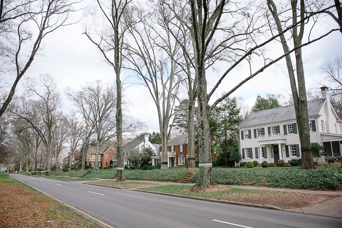 Homes along Queens Rd West