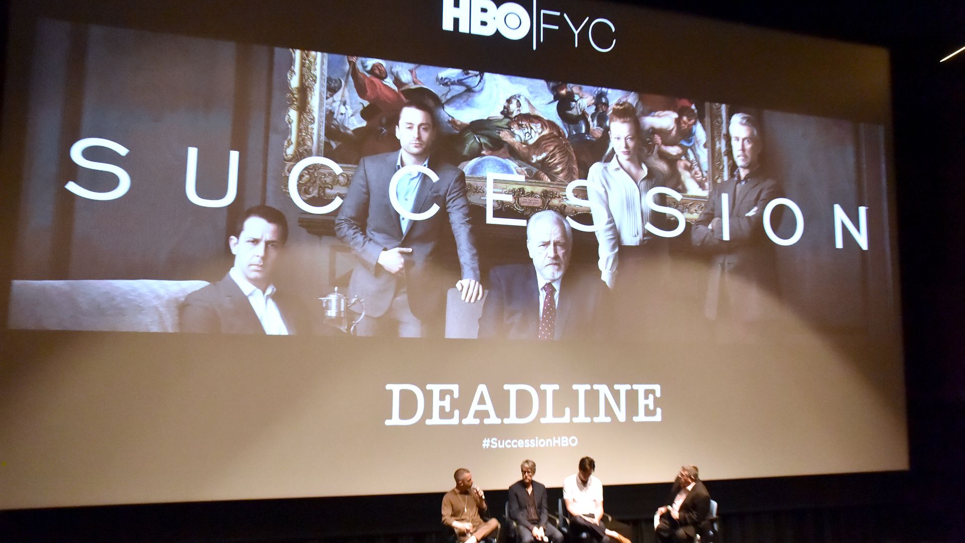 Photo of Succession cast at premiere event