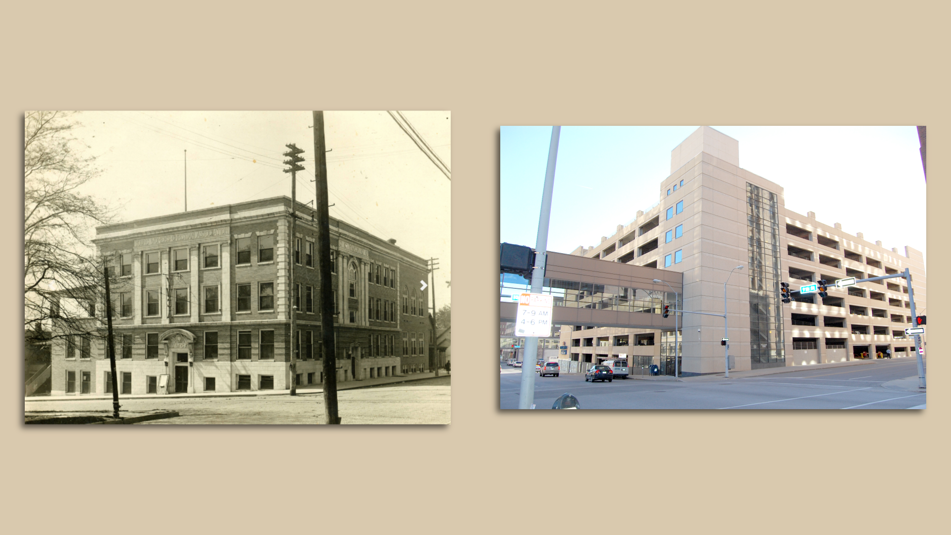 A photo of the YWCA in Des Moines.