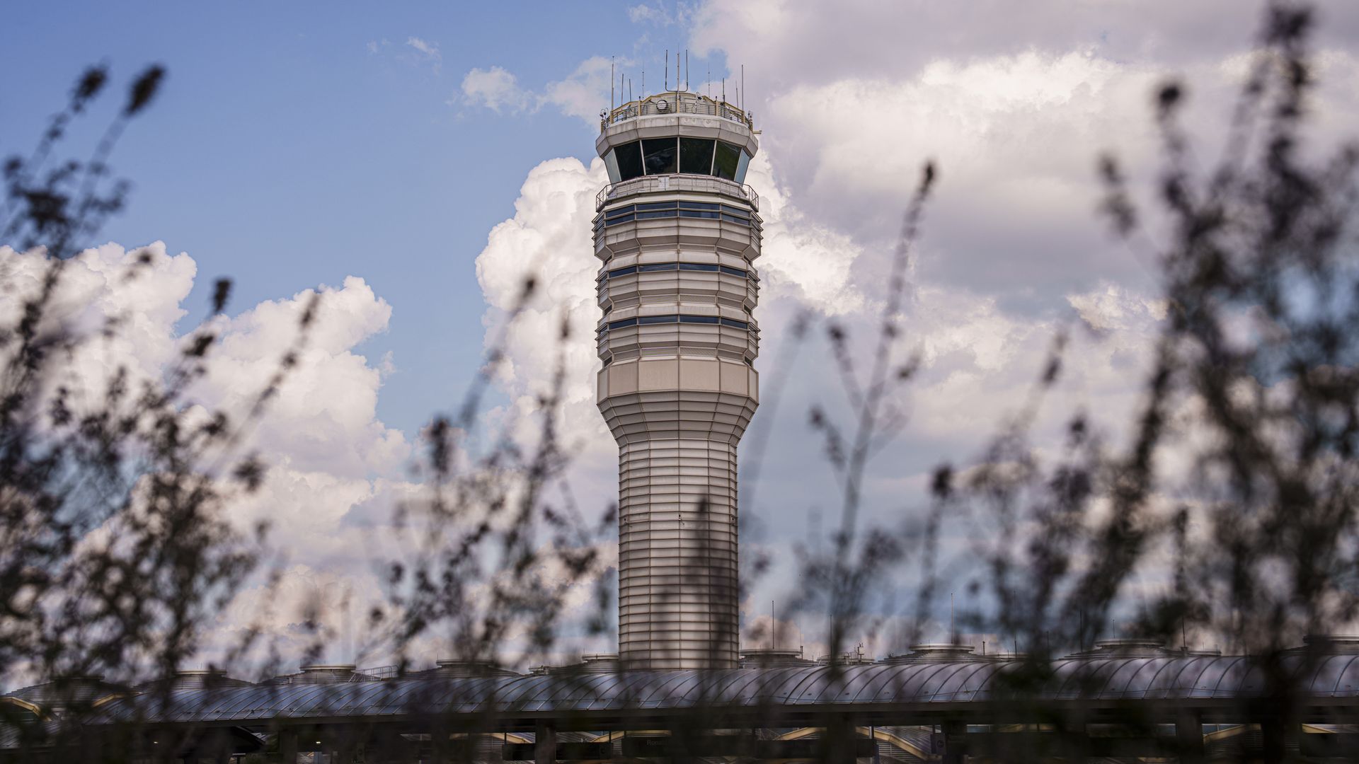 The air traffic control tower at Ronald Reagan Washington National Airport