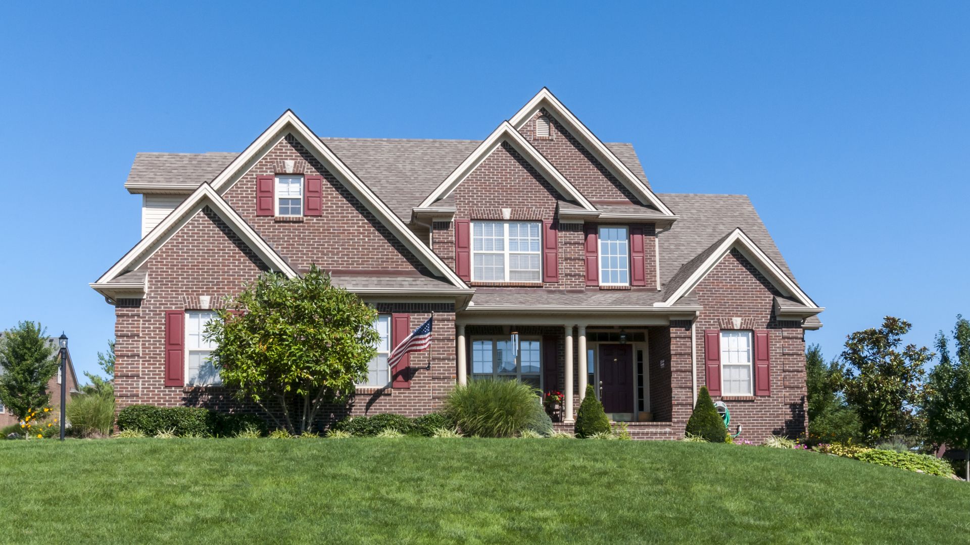 Middle class brick home