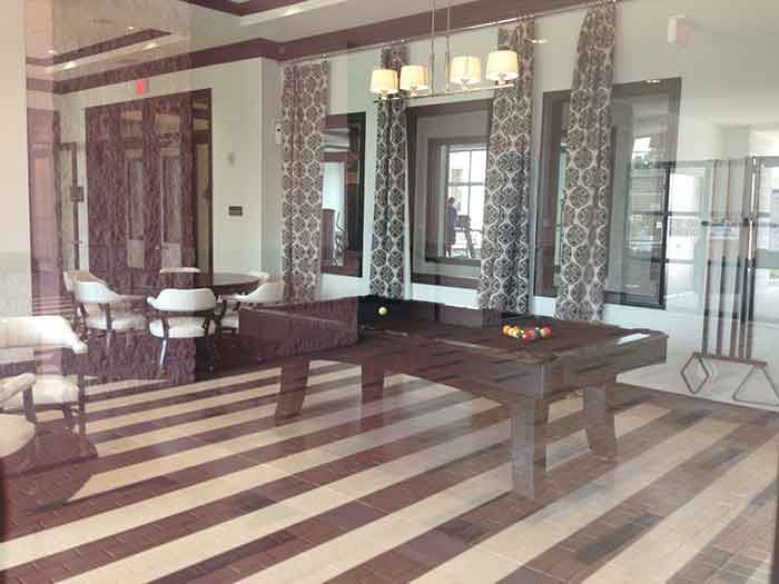 apartment pool table