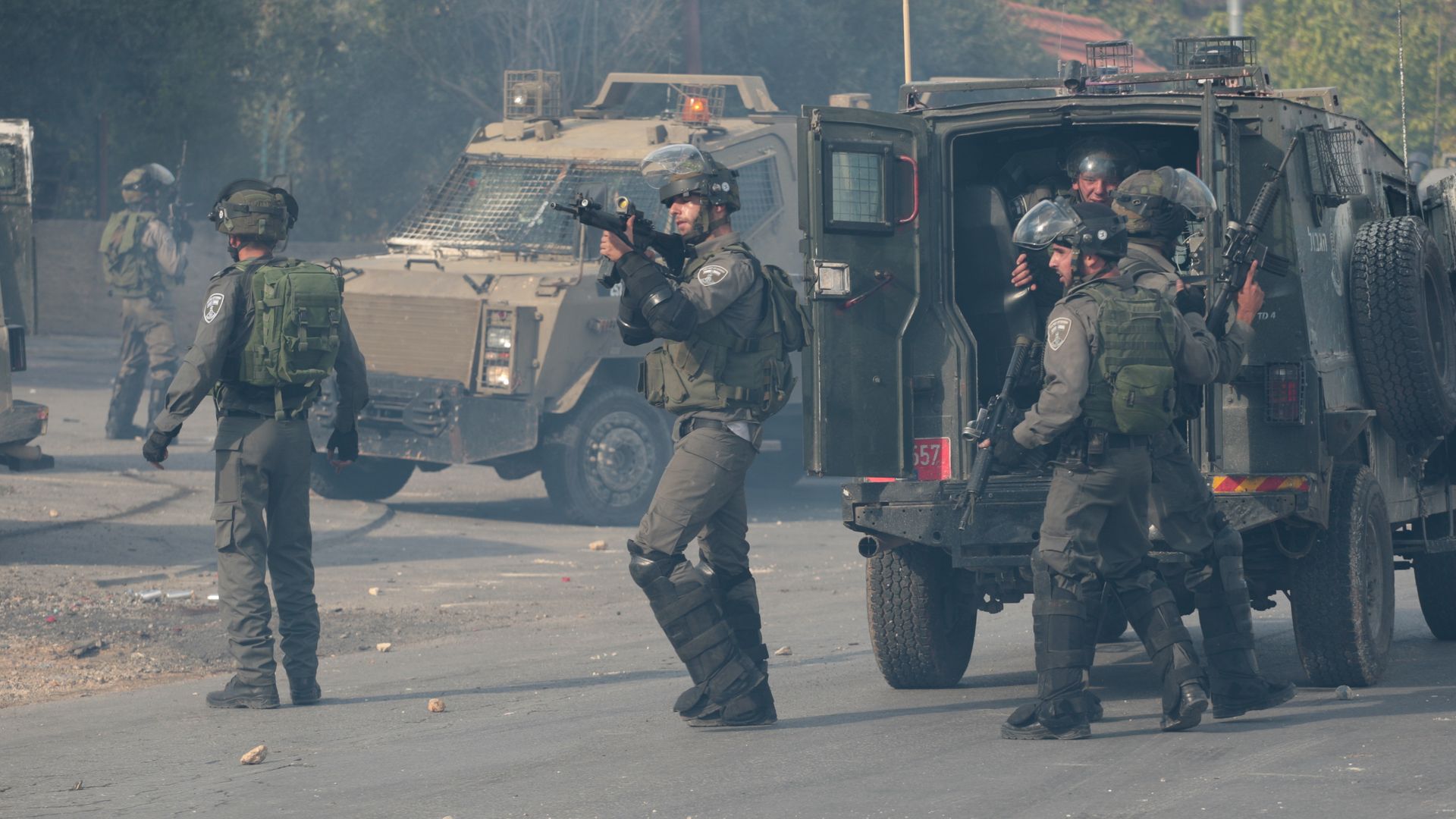 IDF confronts protestors