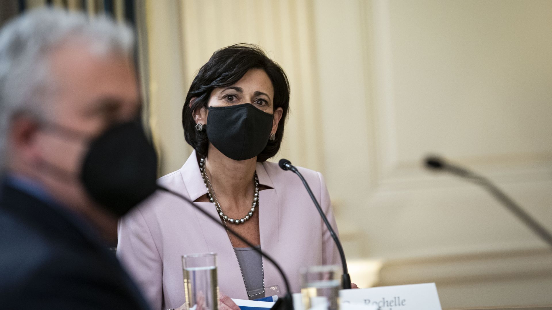 Rochelle Walensky during a meeting with U.S. President Joe Biden and members of the White House Covid-19 Response Team on the Omicron variant in Washington, D.C., U.S., on Thursday, Dec. 9, 2021. 