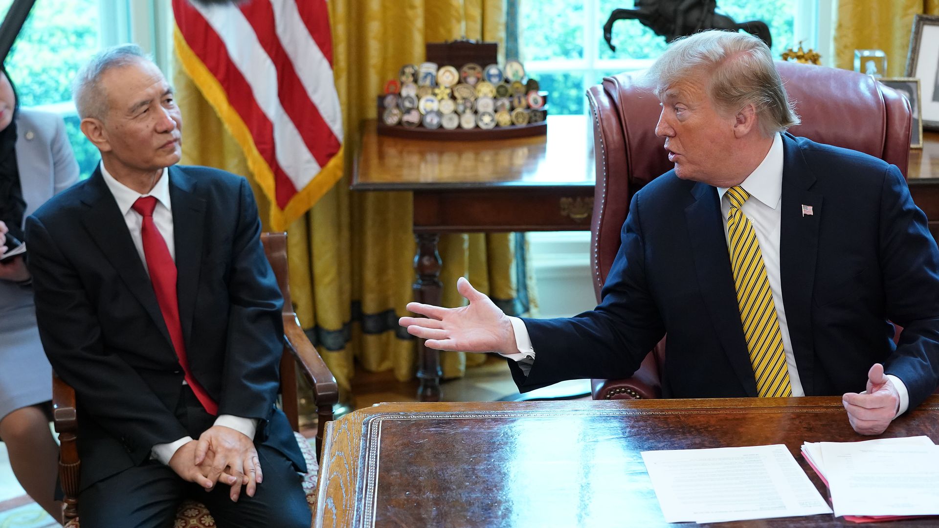 President Trump Meets With Vice Premier Of China At The White House