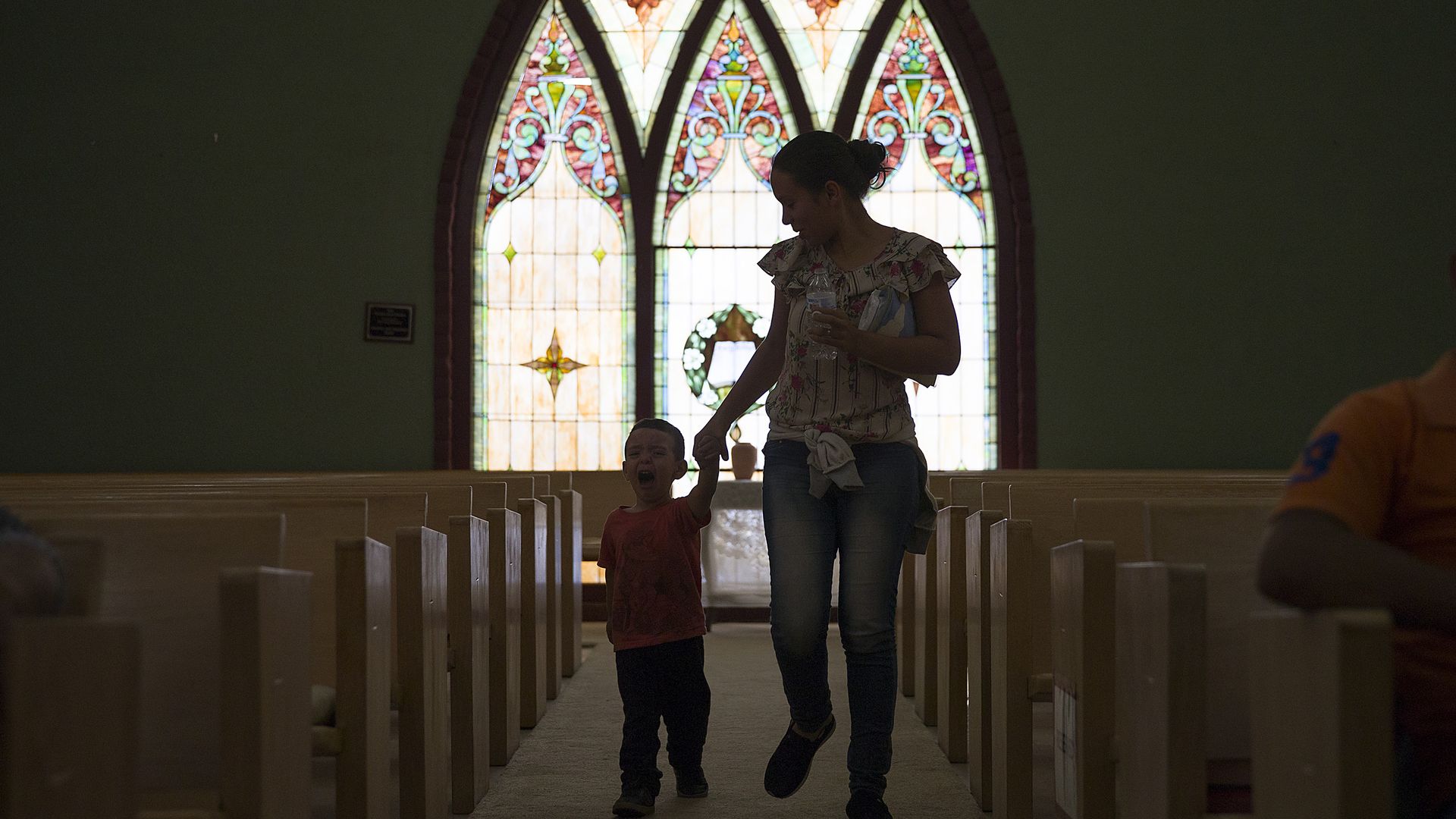 El Calvario Methodist Church which is housing migrants who are seeking asylum, after they were released by the U.S. Immigration and Customs Enforcement on June 3, 2019 in Las Cruces, New Mexico.