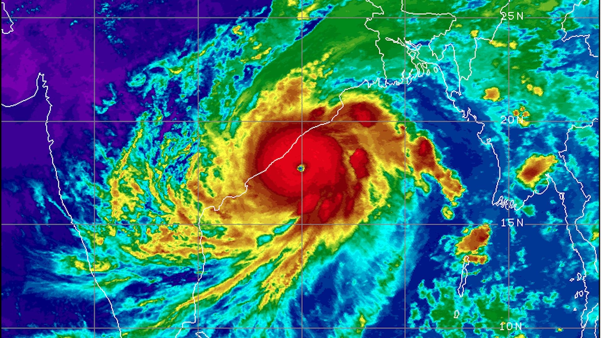 Cyclone Fani approaching India on May 2, 2019.