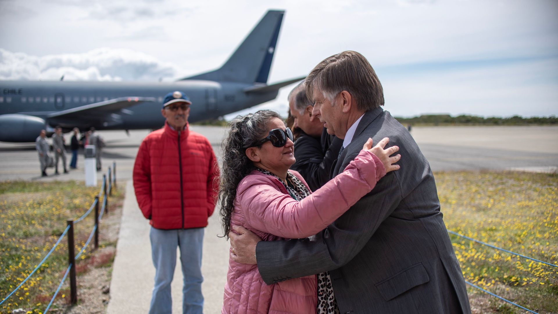 Relatives of people aboard the Chilean Air Force C-130 Hercules cargo plane that went missing
