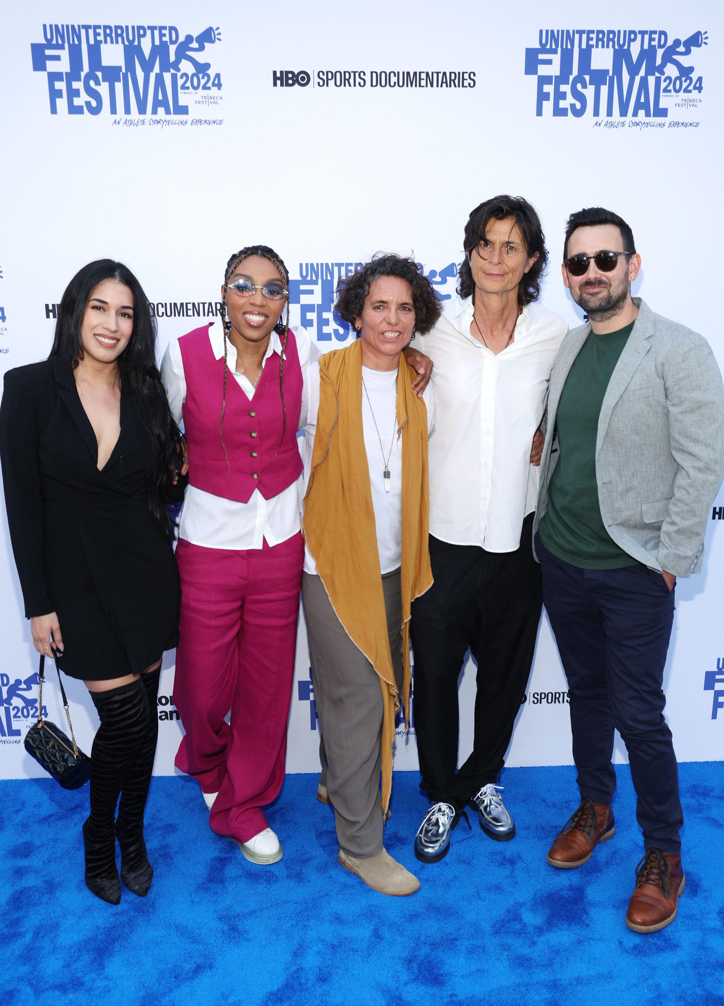 (L-R) Sirena Grace, Renee Montgomery, Sandrine Orabona, Anke Thommen, and Philip Byron attend the Uninterrupted Film Festival 2024 Powered by Tribeca Festival at NeueHouse Hollywood on July 09, 2024 in Hollywood, California. (Photo by Phillip Faraone/Getty Images for Uninterrupted, LLC)