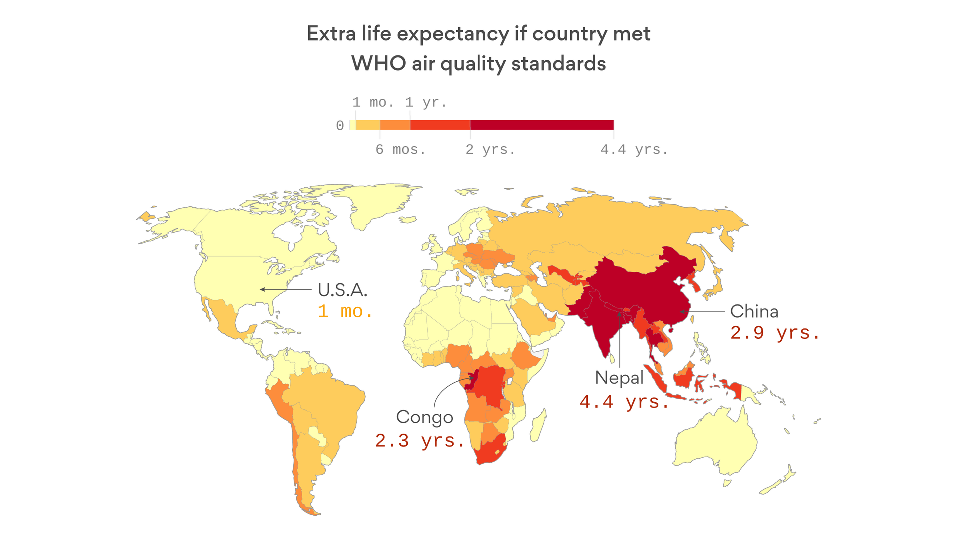 Air pollution reduces average life expectancy by 2 years - Axios