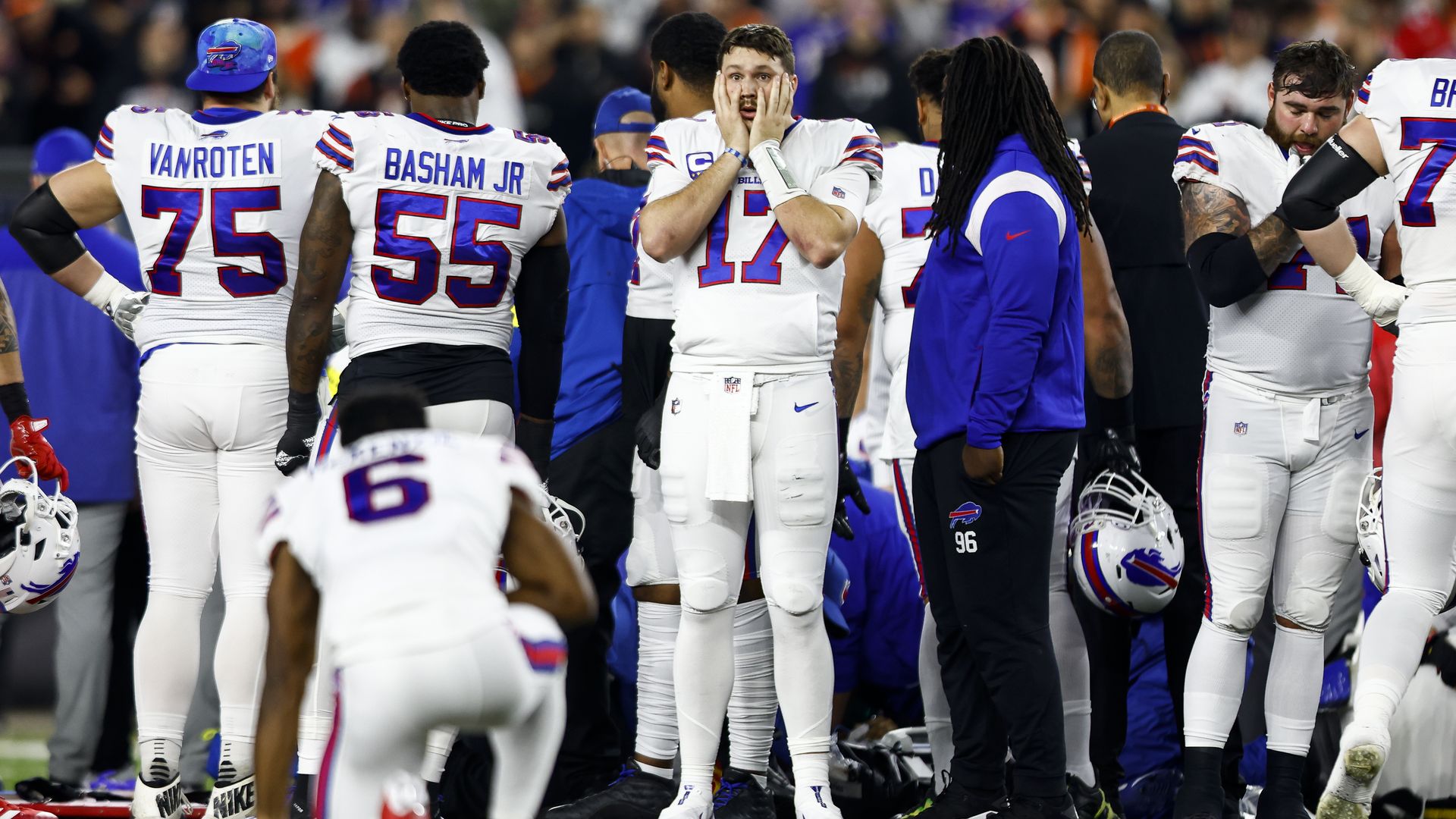 Bills players react