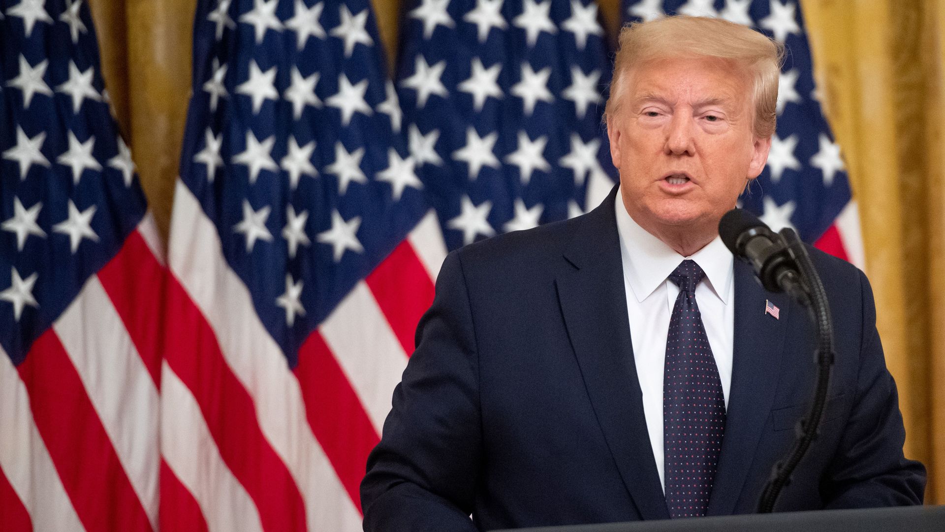 Donald Trump speaking on June 17.