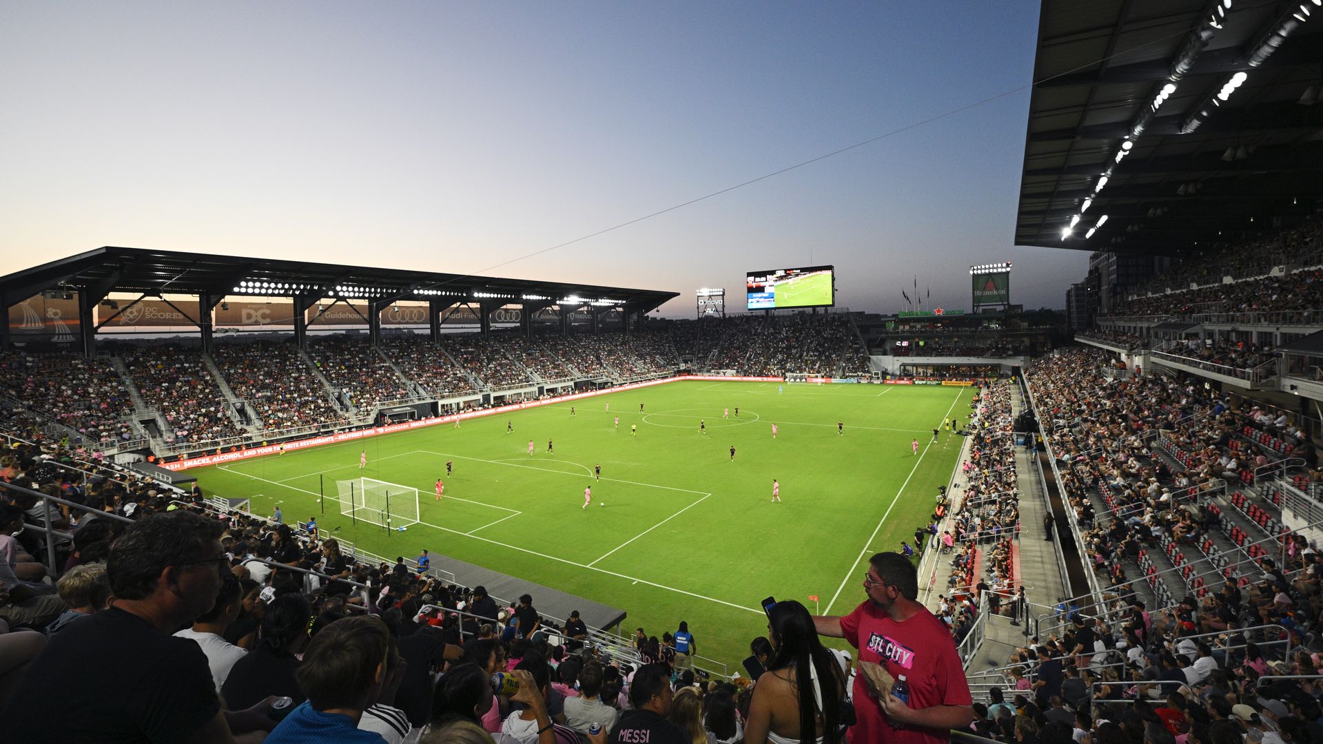 Audi Field during a D.C. United match