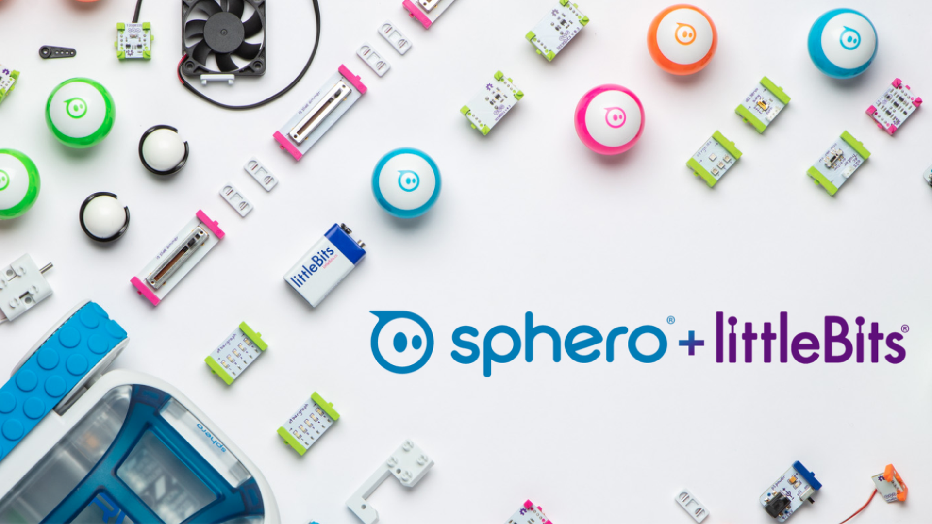 A combination of products from Sphero and LittleBits