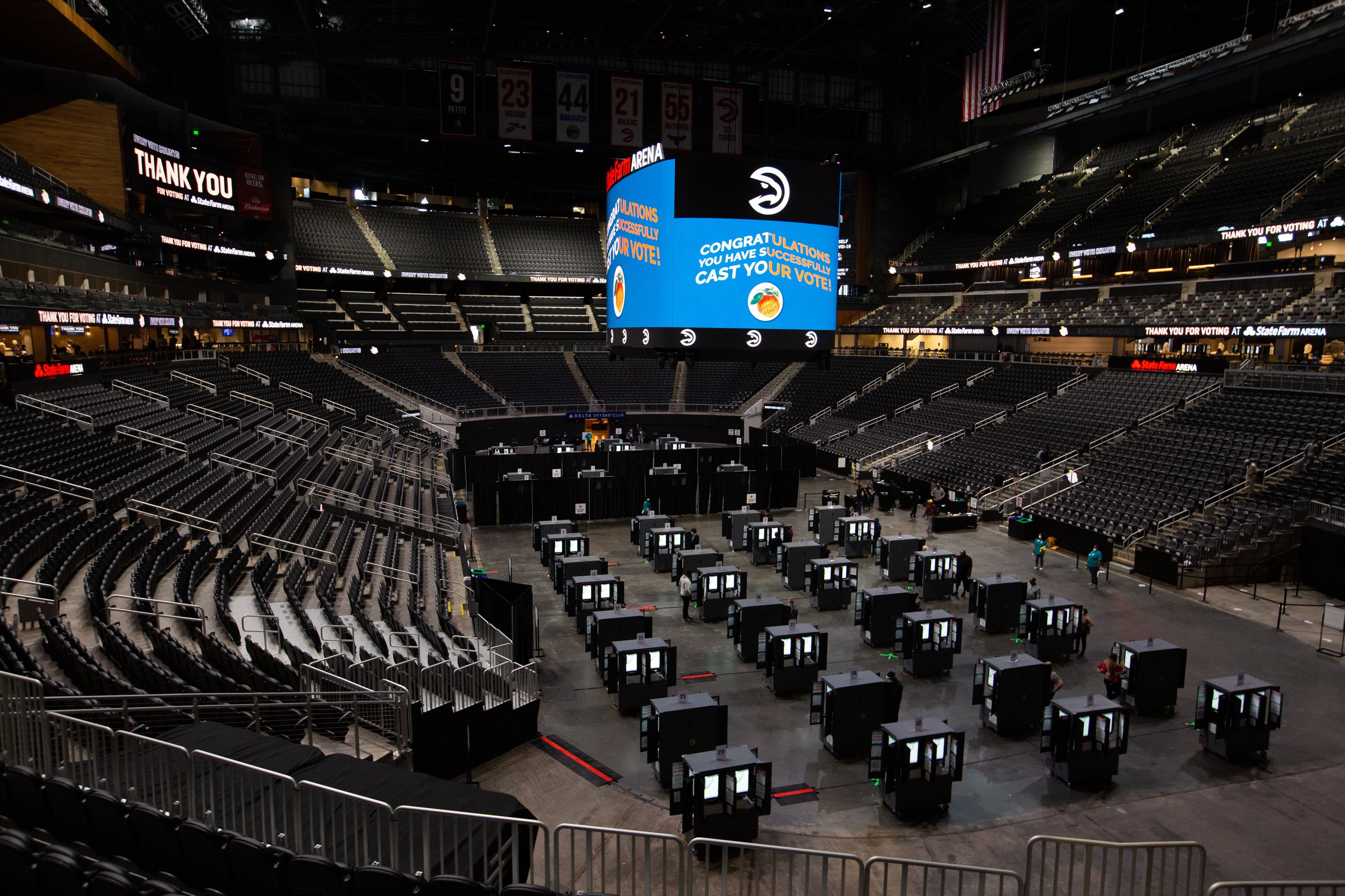 Stadium polling site