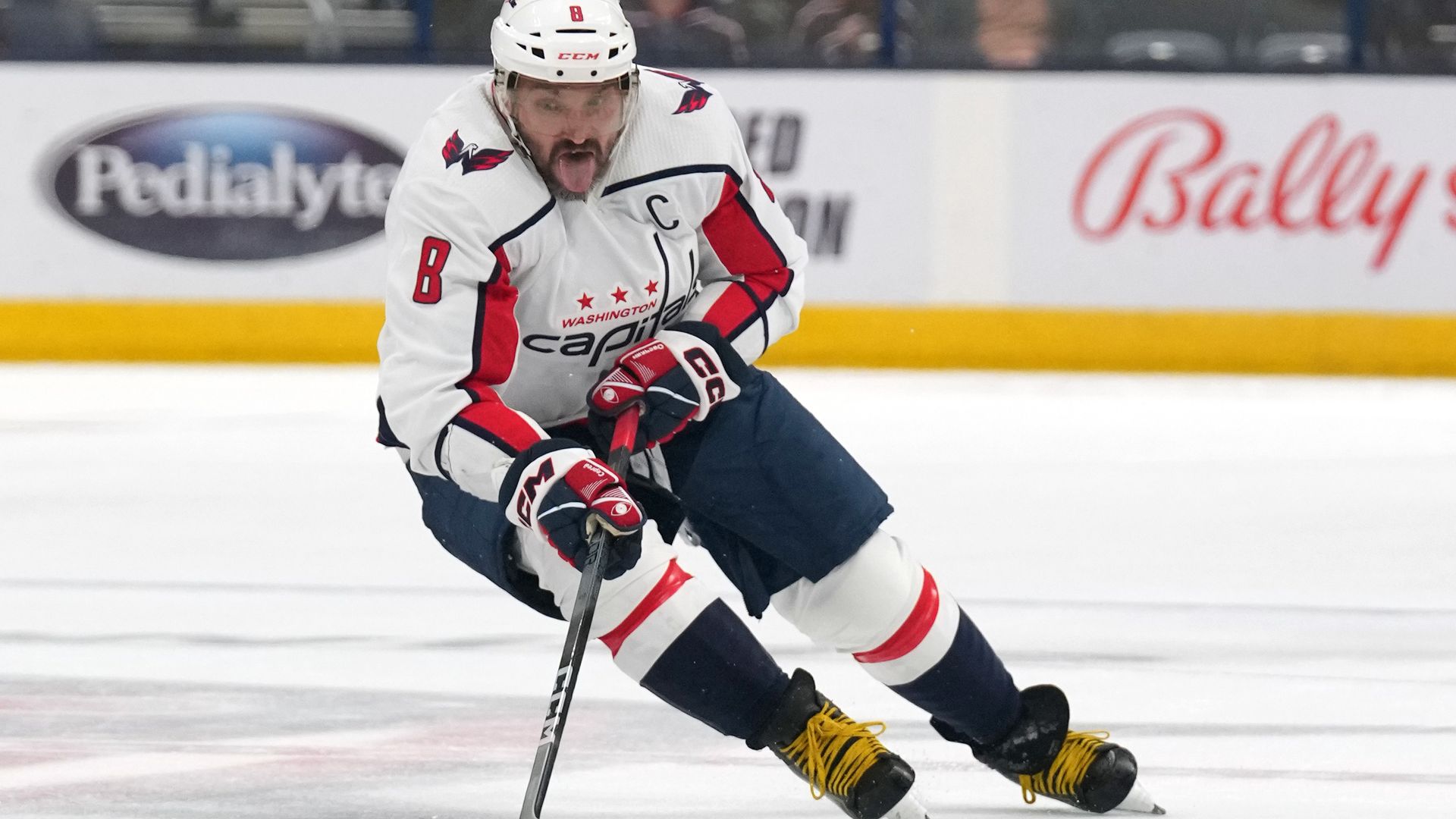 Alex Ovechkin on the ice