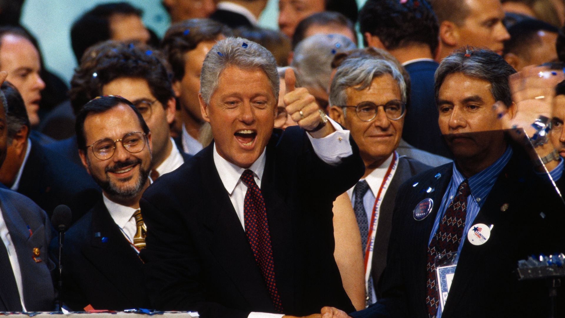 Bill Clinton at a convention