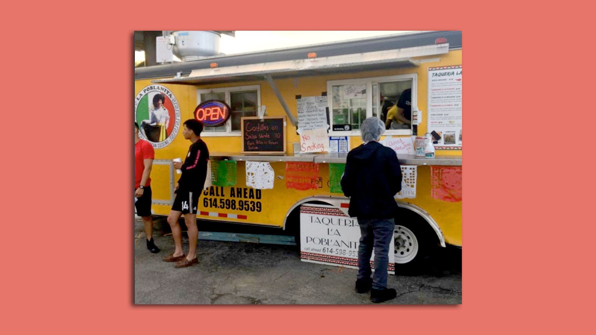 The La Poblanita food truck in Clintonville.