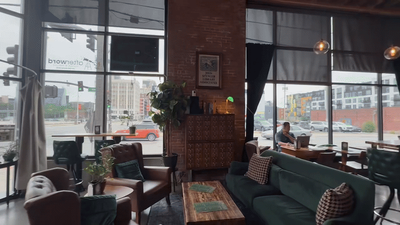 Afterwords Tavern and Shelves. 