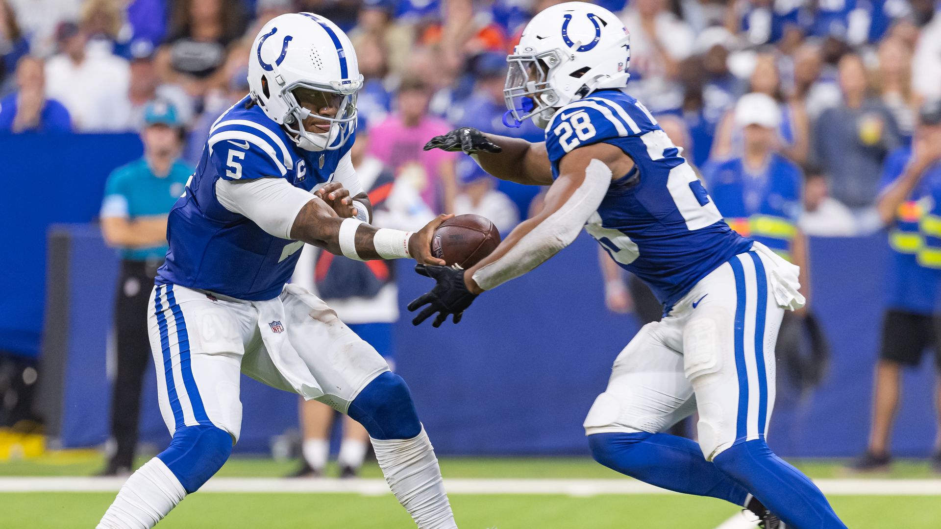 The Colts playing the Bears in the Week 3 of the 2024 season.