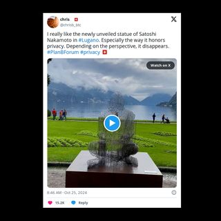 satoshi Culture hash: Switzerland's new Satoshi statue