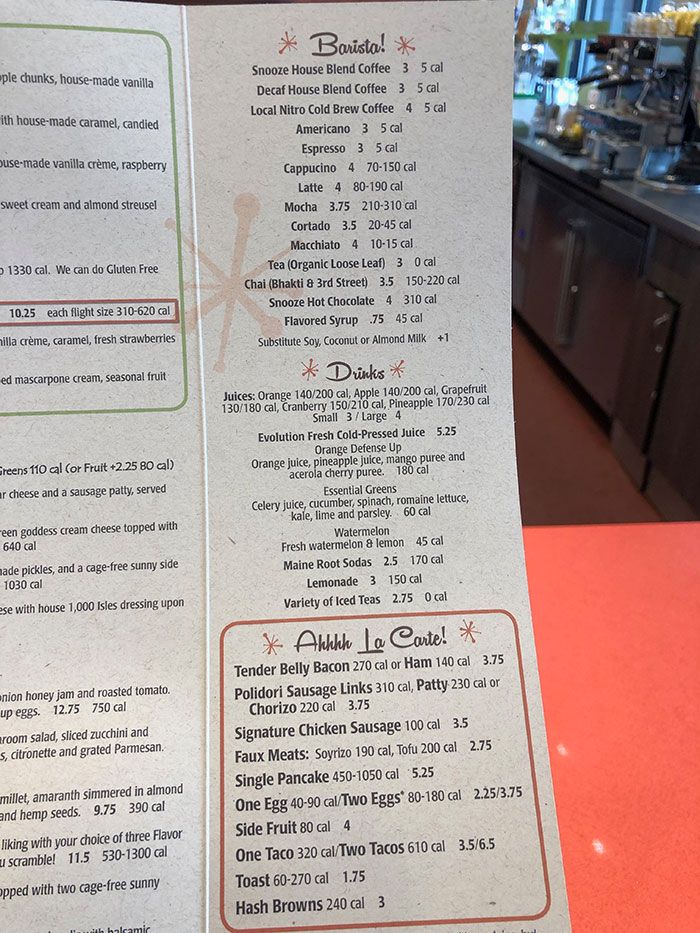 Snooze am cheap eatery menu