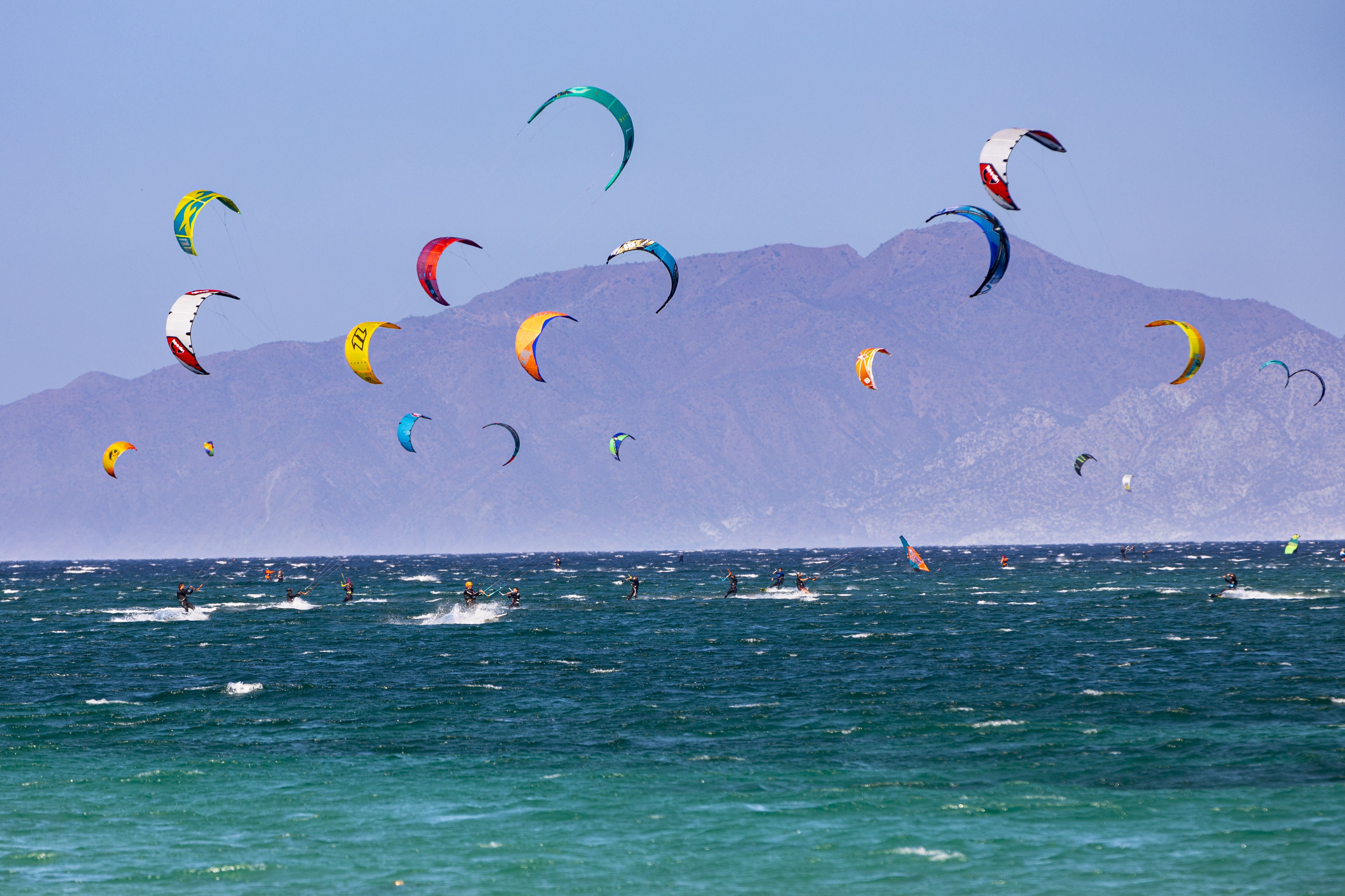 Kite surfers