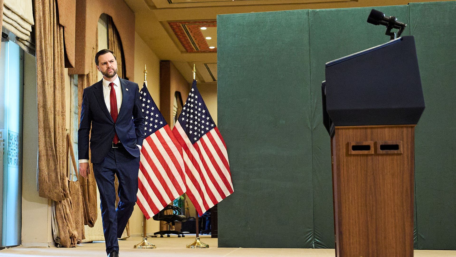 Vice President Vance following negotiations with Iran last month in Islamabad. Photo: Jacquelyn Martin/Pool/Getty Images