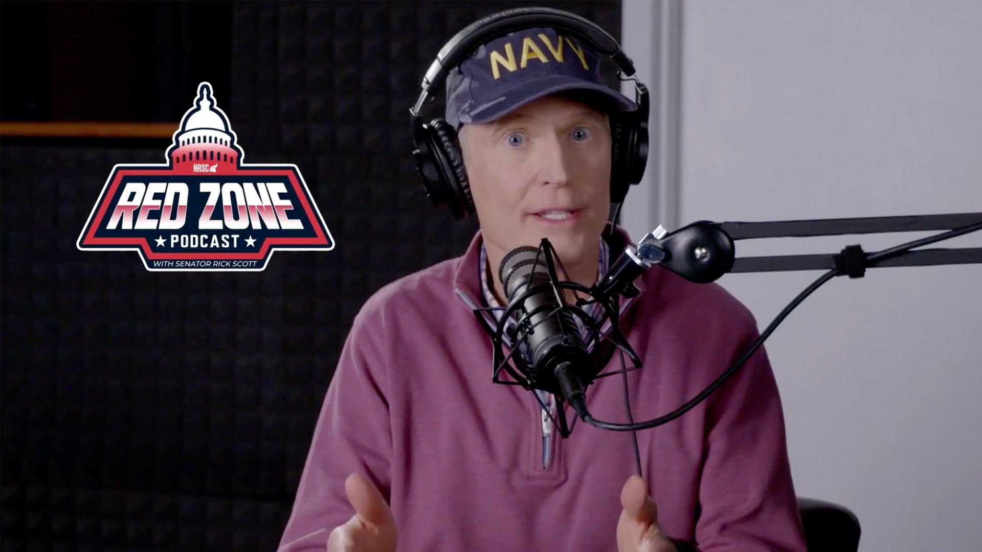 Screengrab from Rick Scott's podcast promo