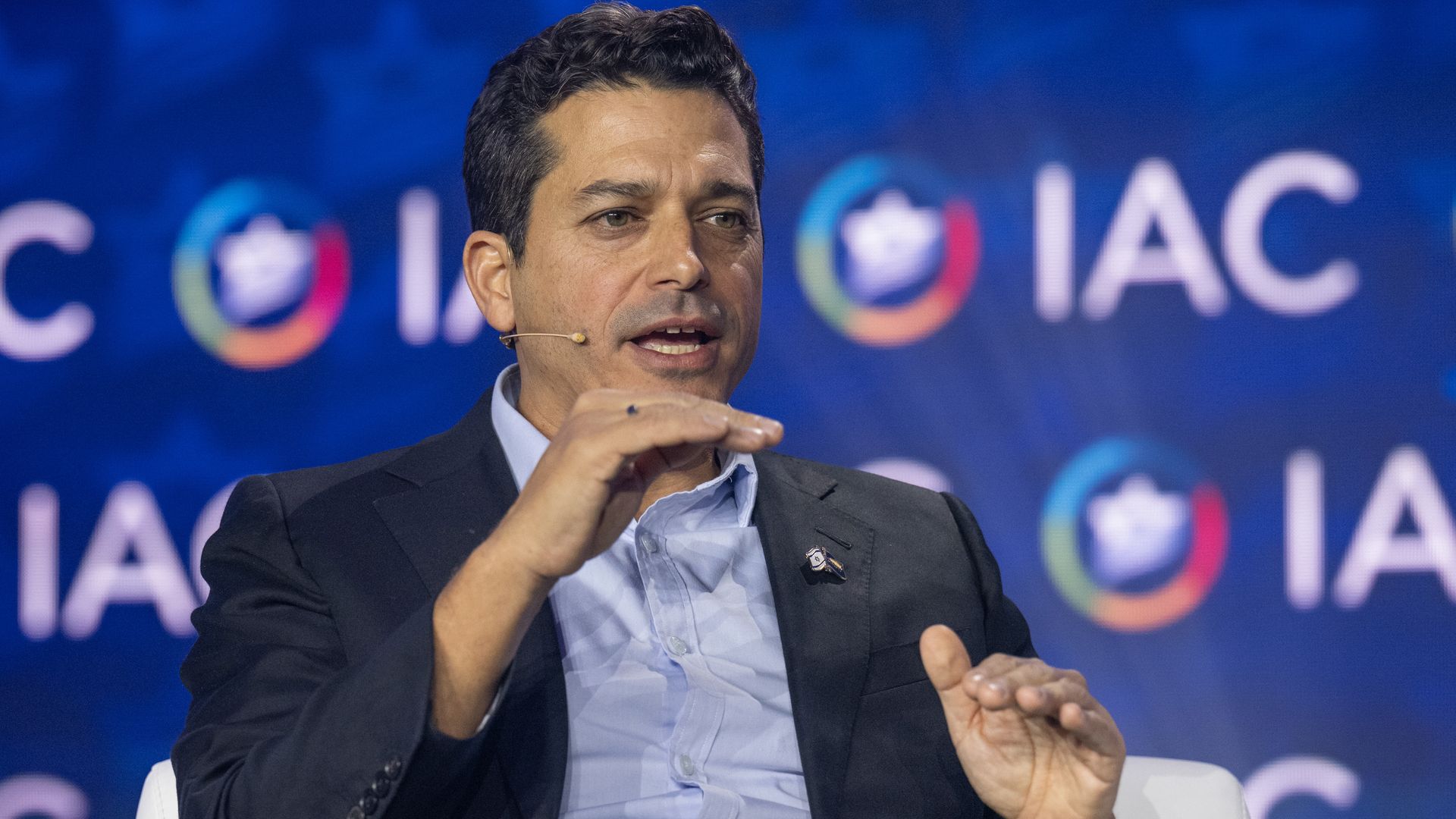 Israel Minister of Diaspora Affairs Amichai Chikli speaks during The Israeli American Council (IAC) 8th Annual National Summit on January 19, 2023 in Austin, Texas. (Photo by Shahar Azran/Getty Images)