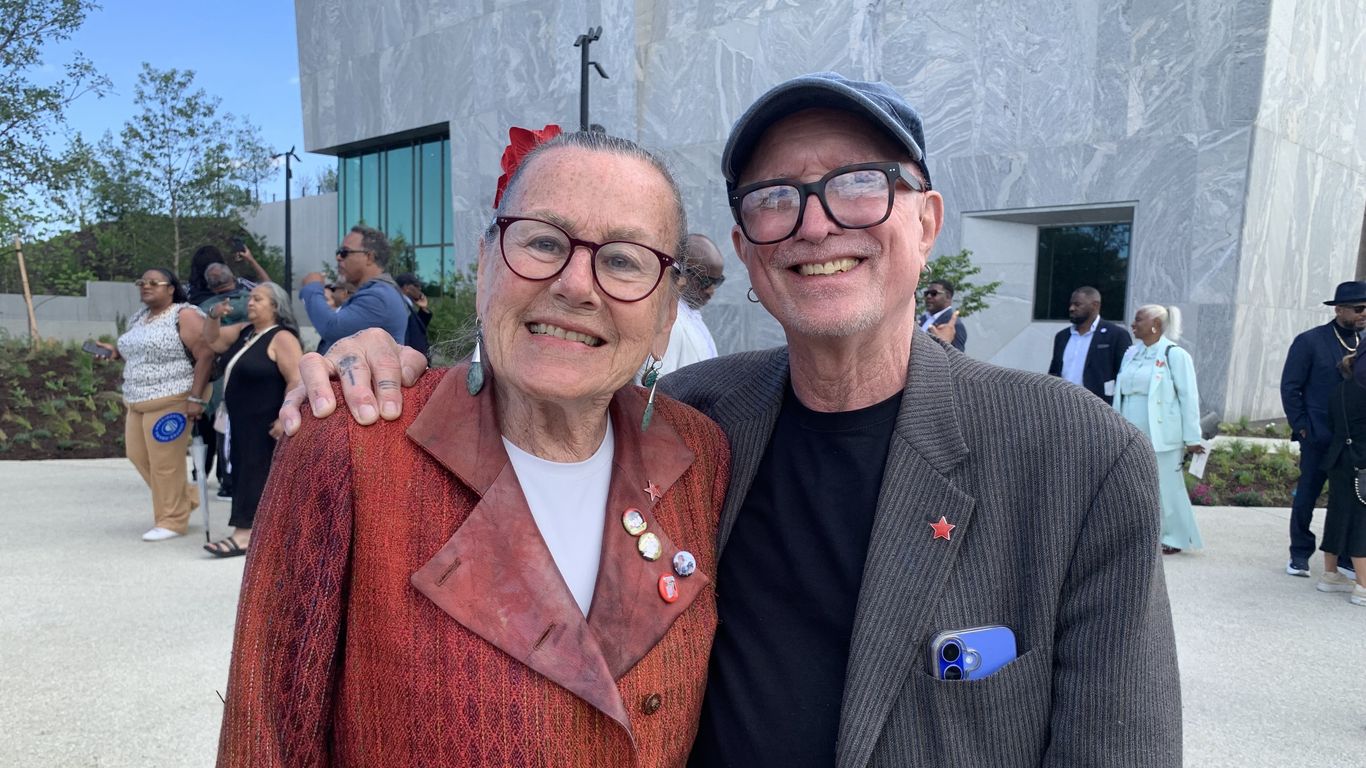 Bill Ayers, Bernardine Dohrn at Obama Center Opening