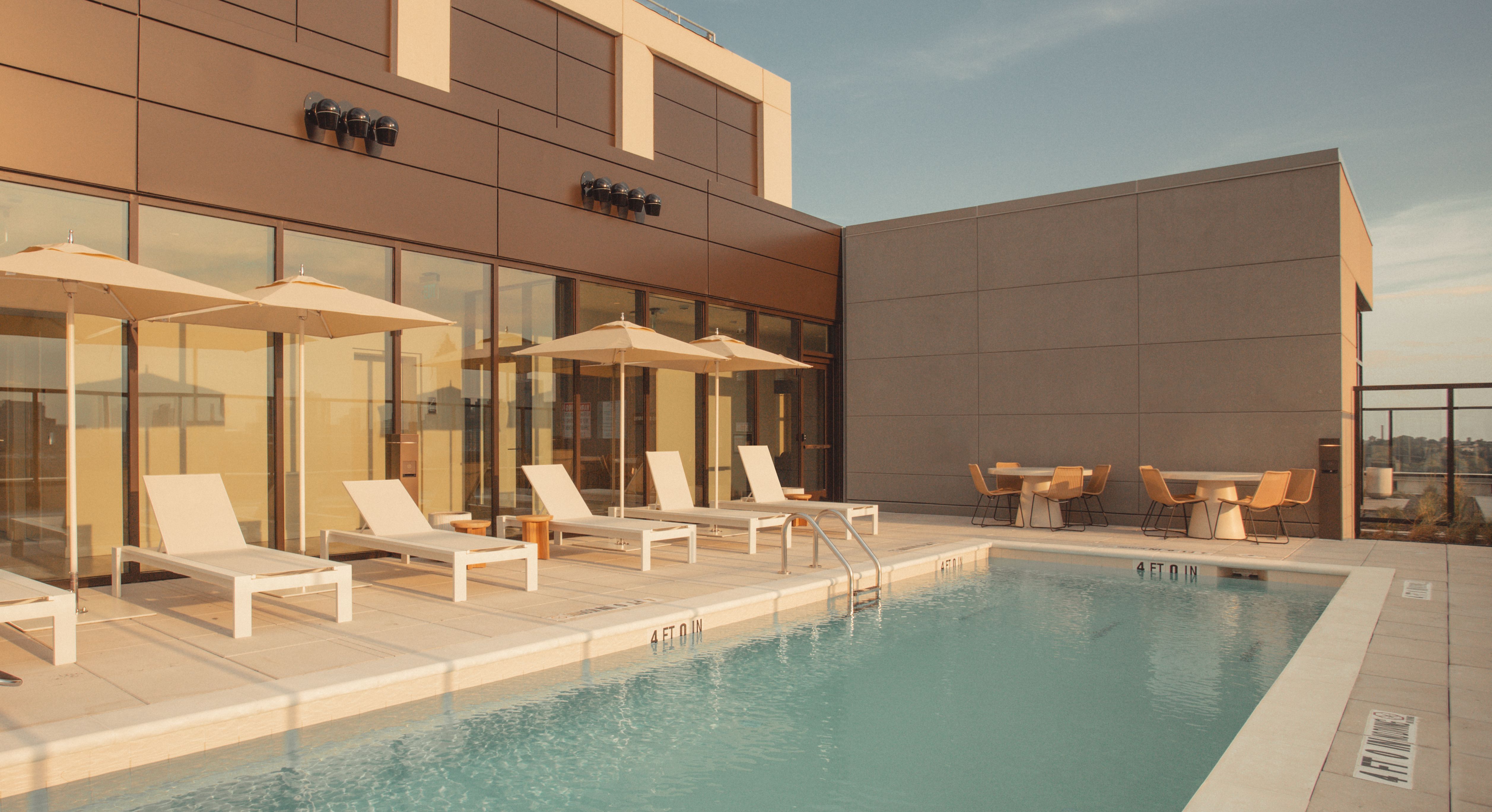 The pool at Scout Living