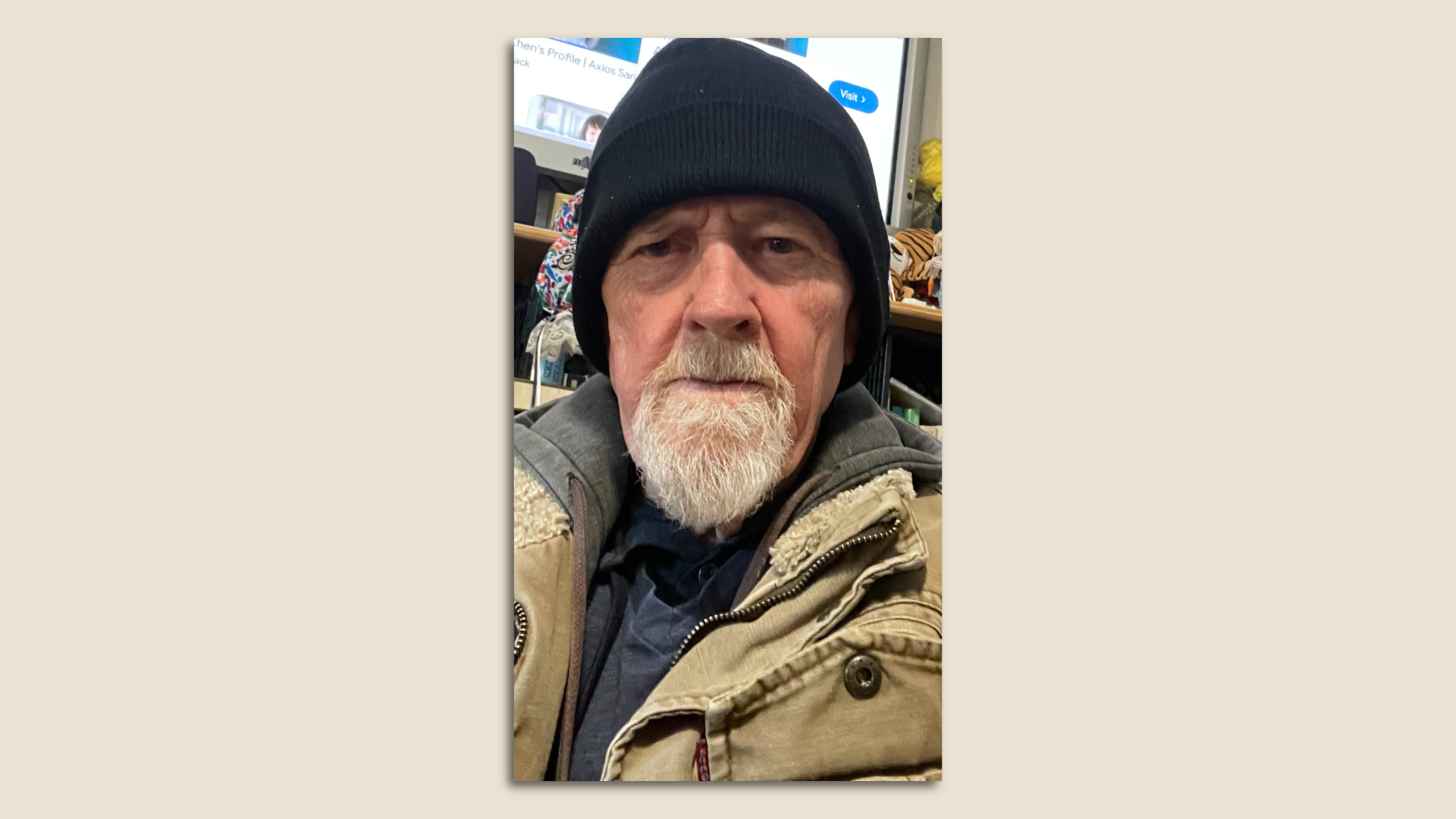 Photo of H Brown looking at the camera 