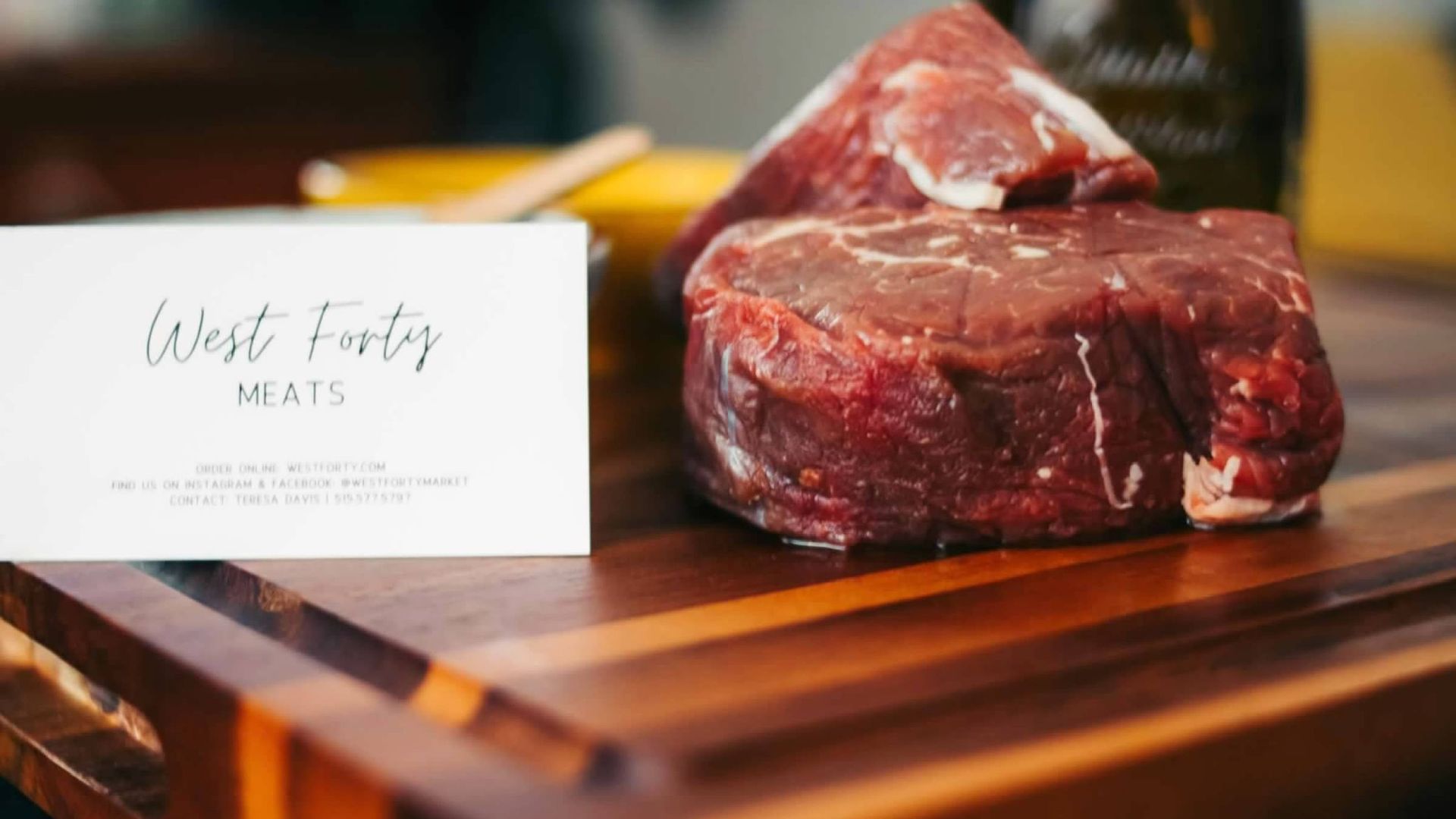 A cut of meat from West Forty Market.