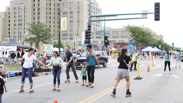 Minneapolis St Paul events: Open Streets Prince party and quot Jurassic