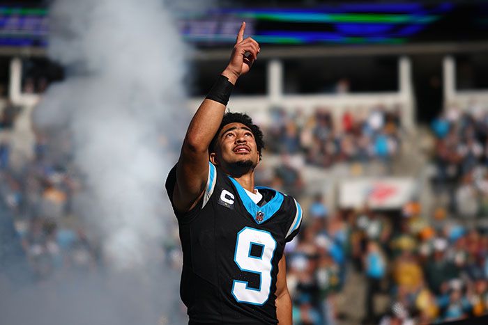 Carolina Panthers quarterback Bryce Young. Photo: Jared C. Tilton/Getty Images