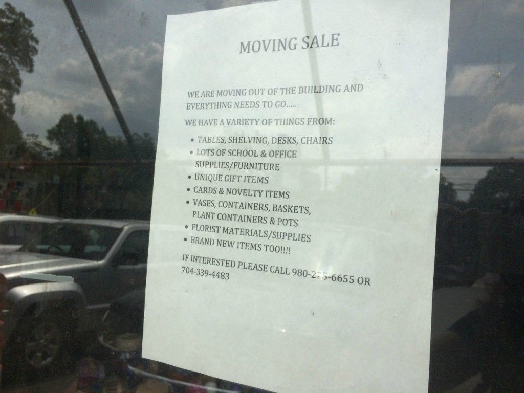 Roy Whites moving sale