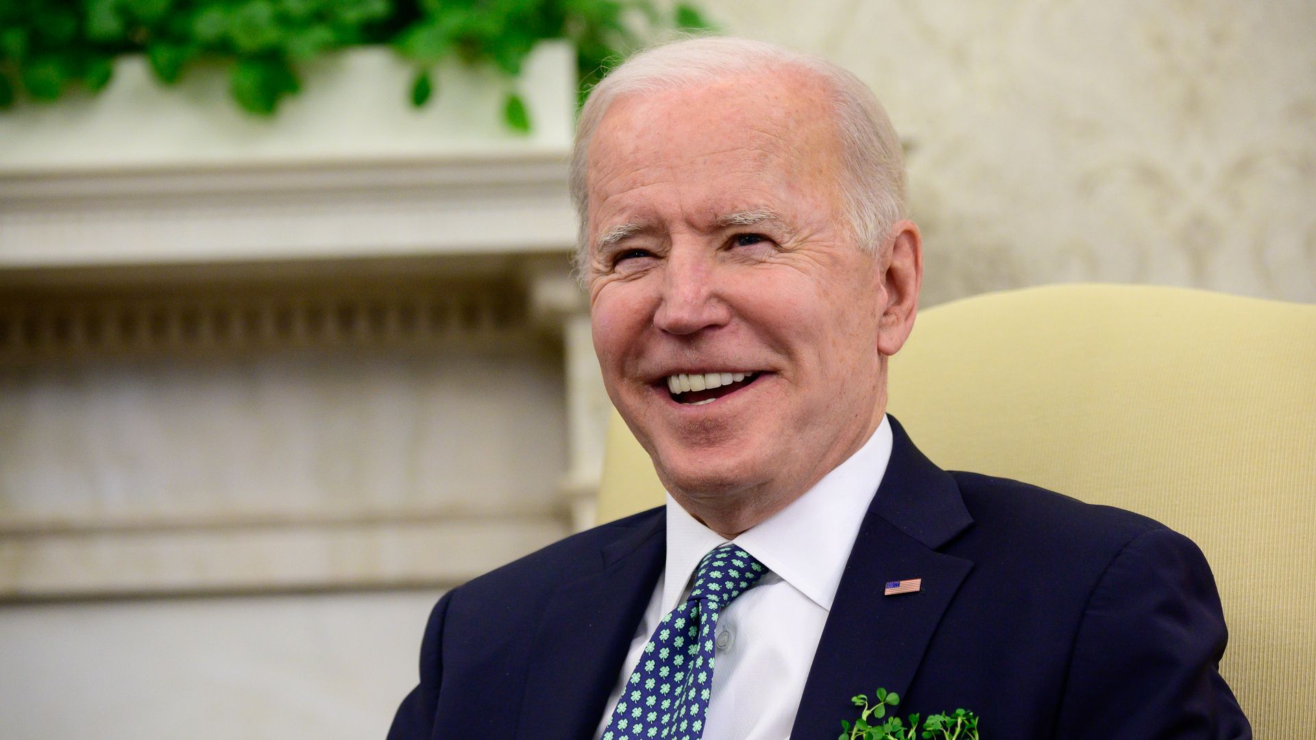 Biden laughing