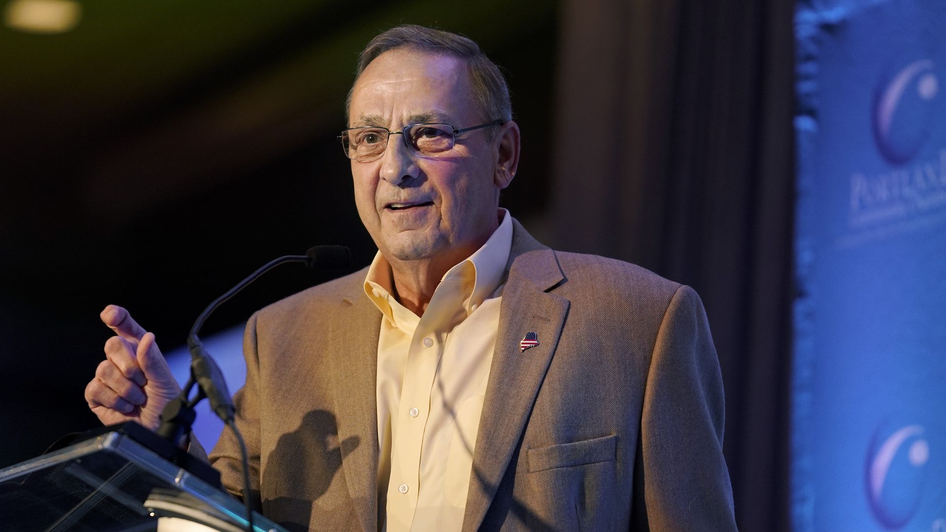 Former Gov. Paul LePage speaks at Eggs & Issues breakfast at the Holiday Inn by the Bay on Wednesday, June 20, 2018. 