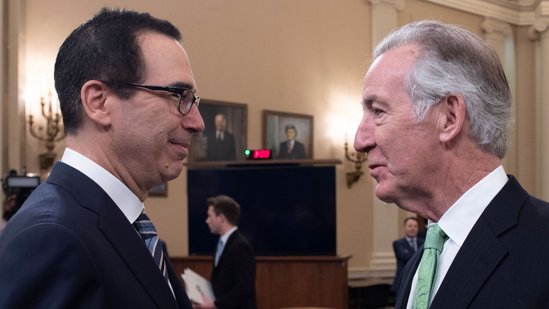 Steve Mnuchin and Richard Neal