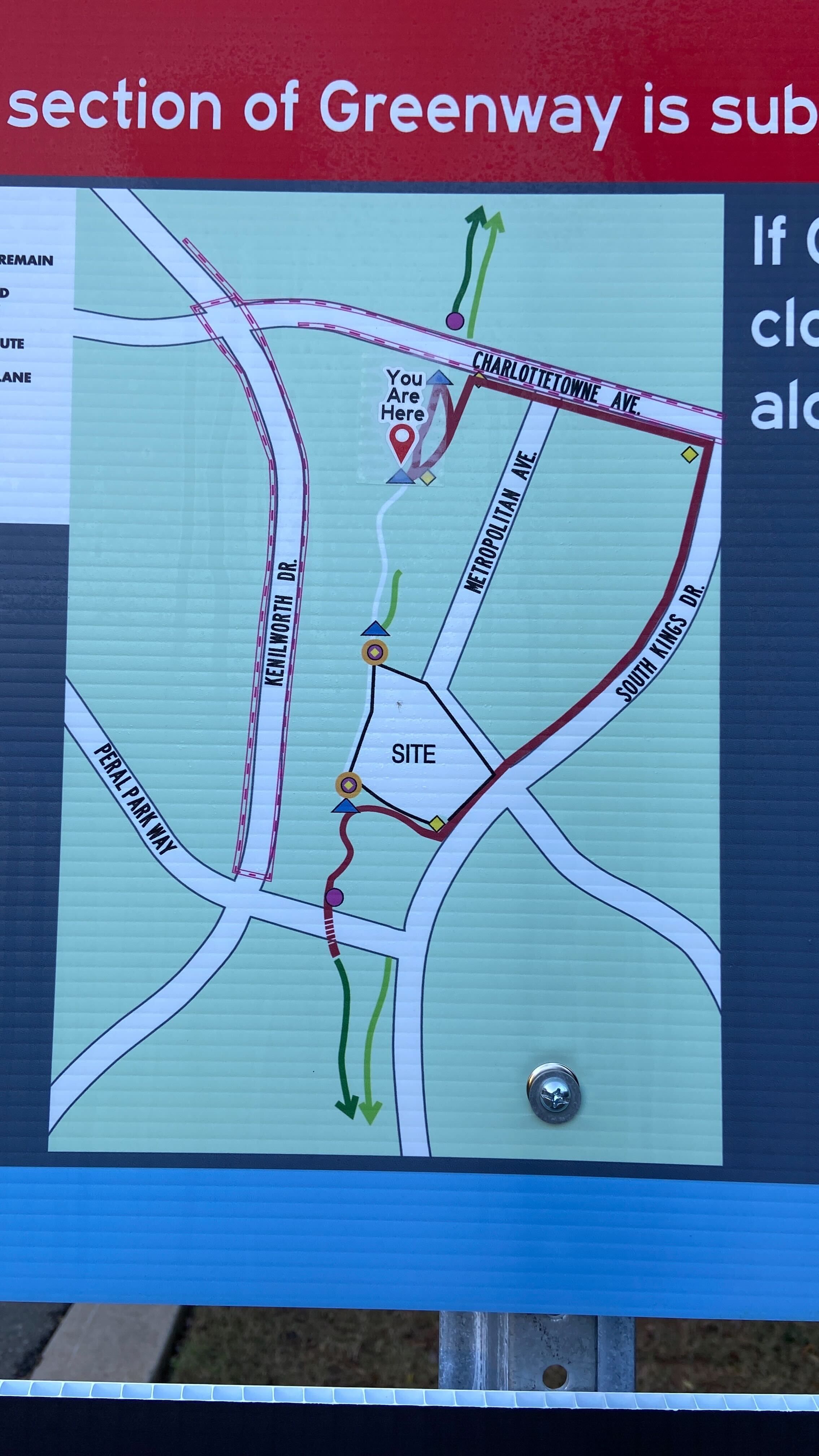 Little Sugar Creek Greenway detour - 1733512451084 