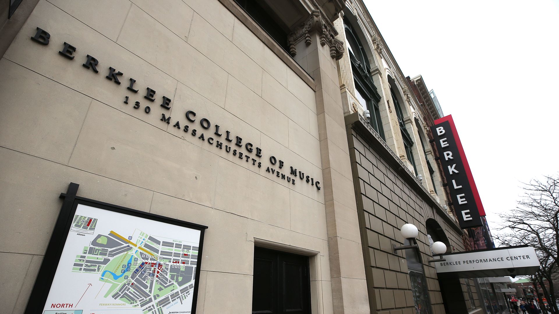 the Berklee College of Music campus in Boston is pictured on March 17, 2020. (Photo by David L. Ryan/The Boston Globe via Getty Images)