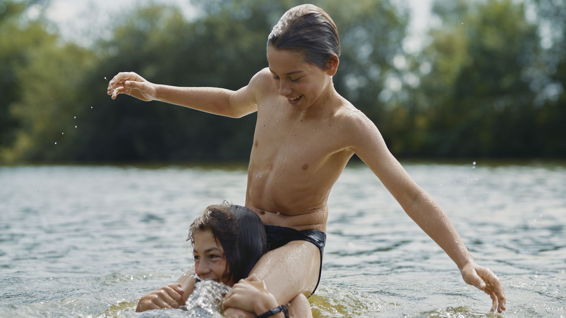 A still press image of a scene from "young hearts."